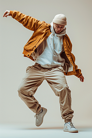 跳街舞的人KPOP人物摄影图