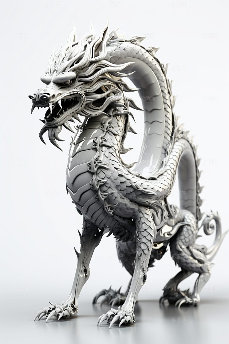 机甲金属龙新年龙年效果图