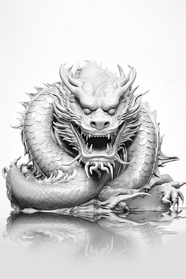 机甲金属龙机械感霸气效果图