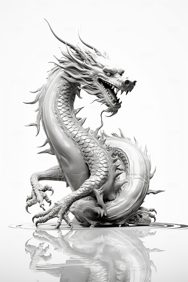 机甲金属龙机械感3D效果图