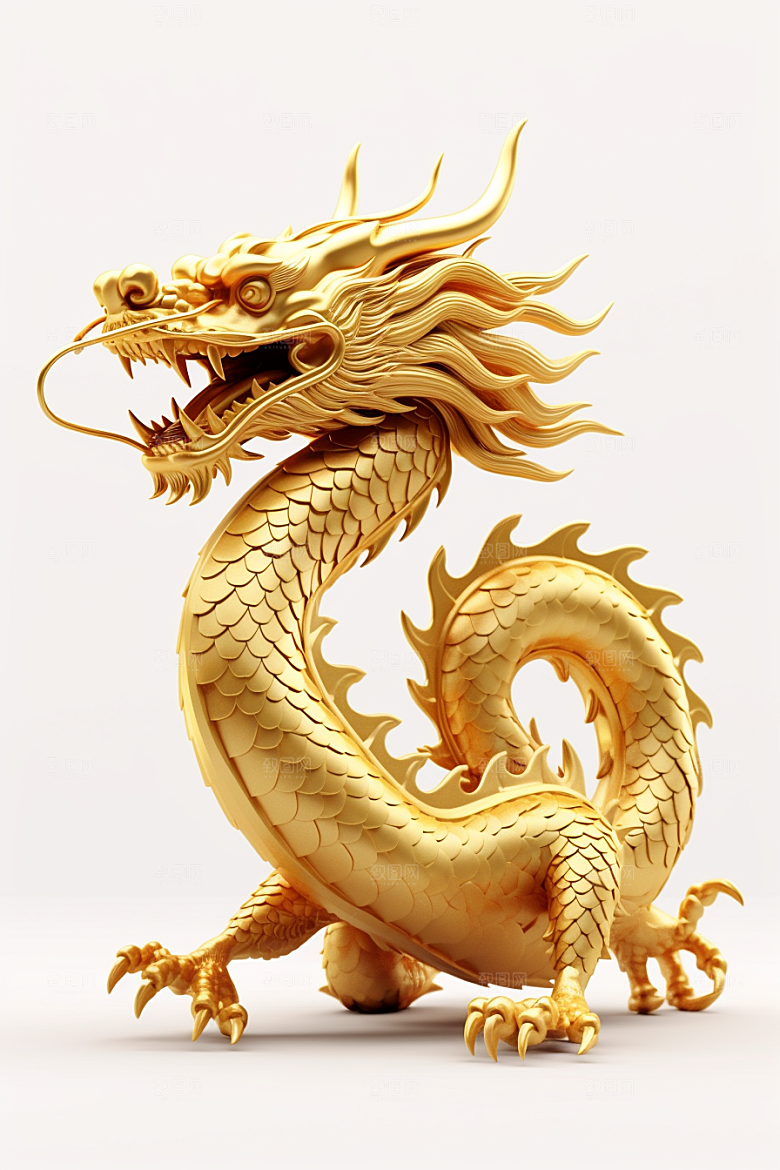 机甲金属龙春节龙年效果图