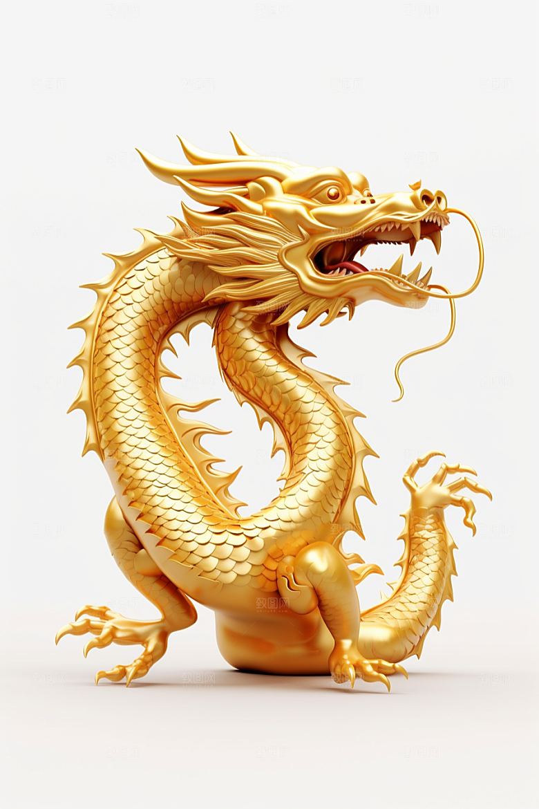 机甲金属龙霸气3D效果图