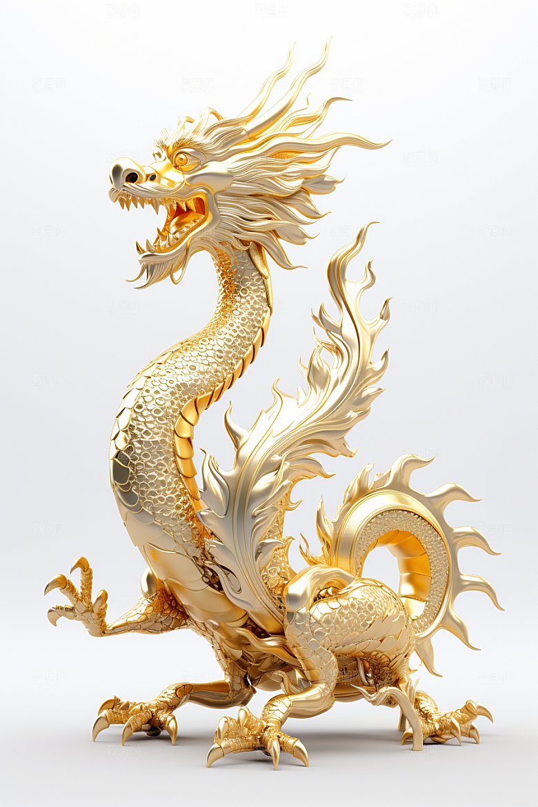 机甲金属龙3D霸气效果图