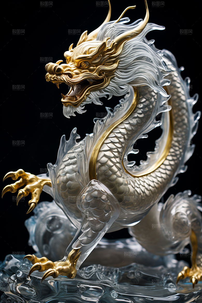 机甲金属龙新年3D效果图