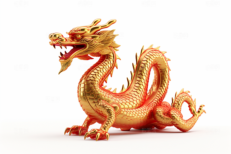 机甲金属龙3D模型效果图