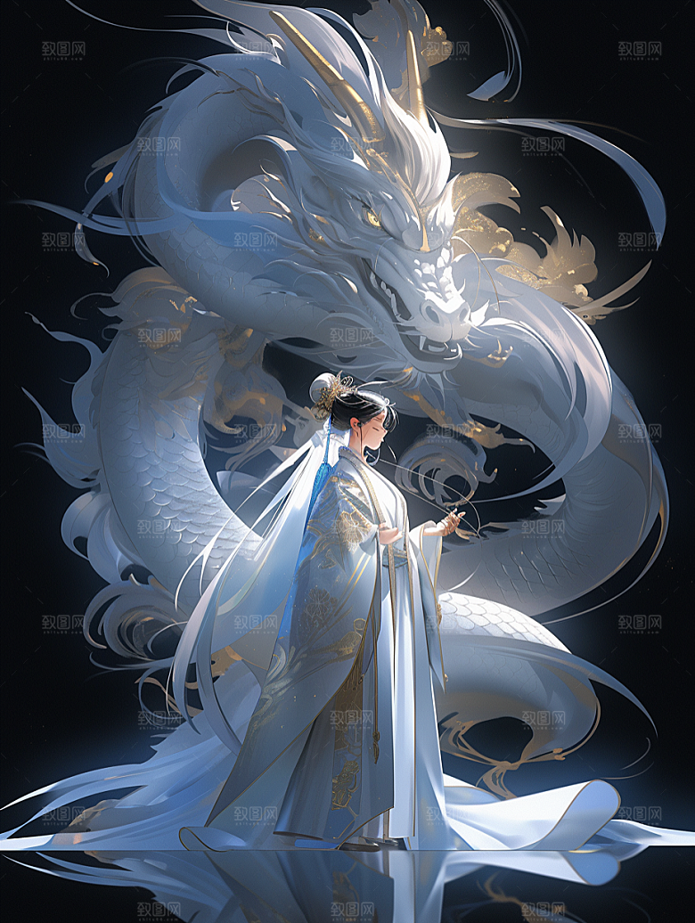 机甲金属龙机械感新年效果图