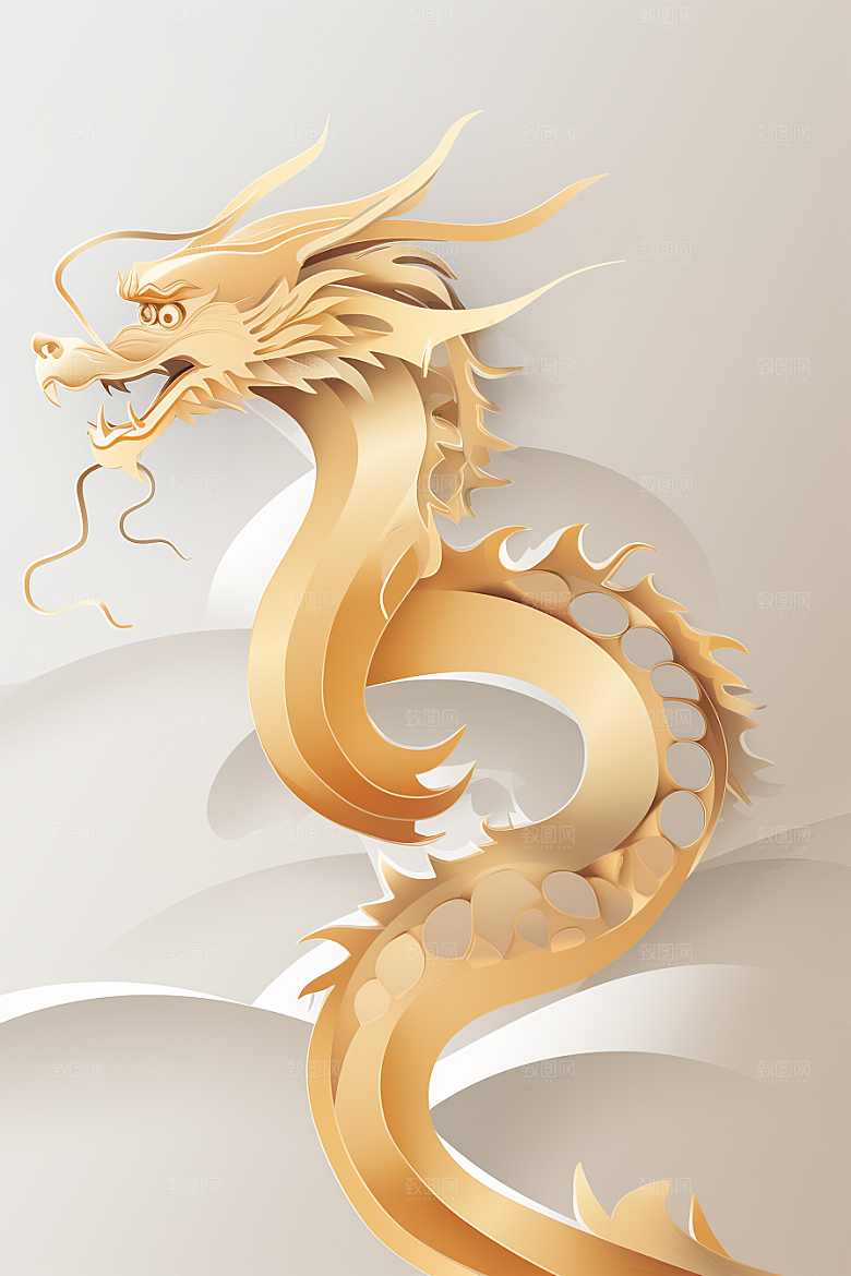 机甲金属龙新年春节效果图
