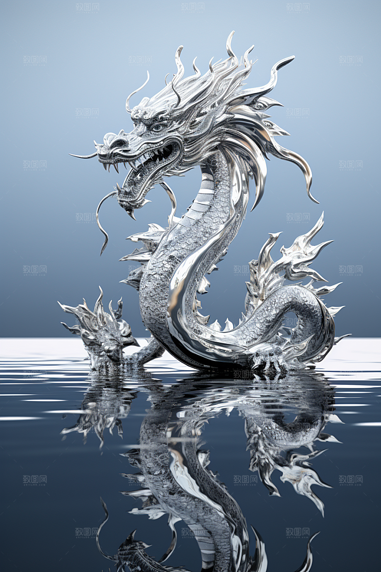 机甲金属龙机械感春节效果图