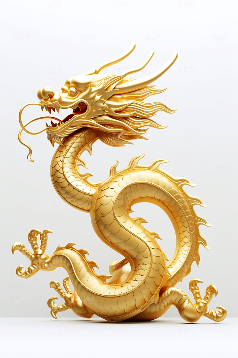 机甲金属龙立体机械感效果图