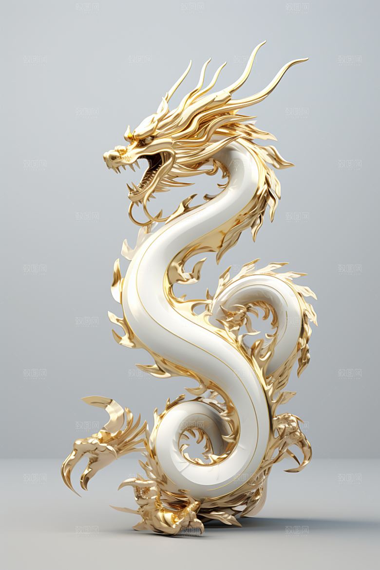 机甲金属龙机械感质感效果图