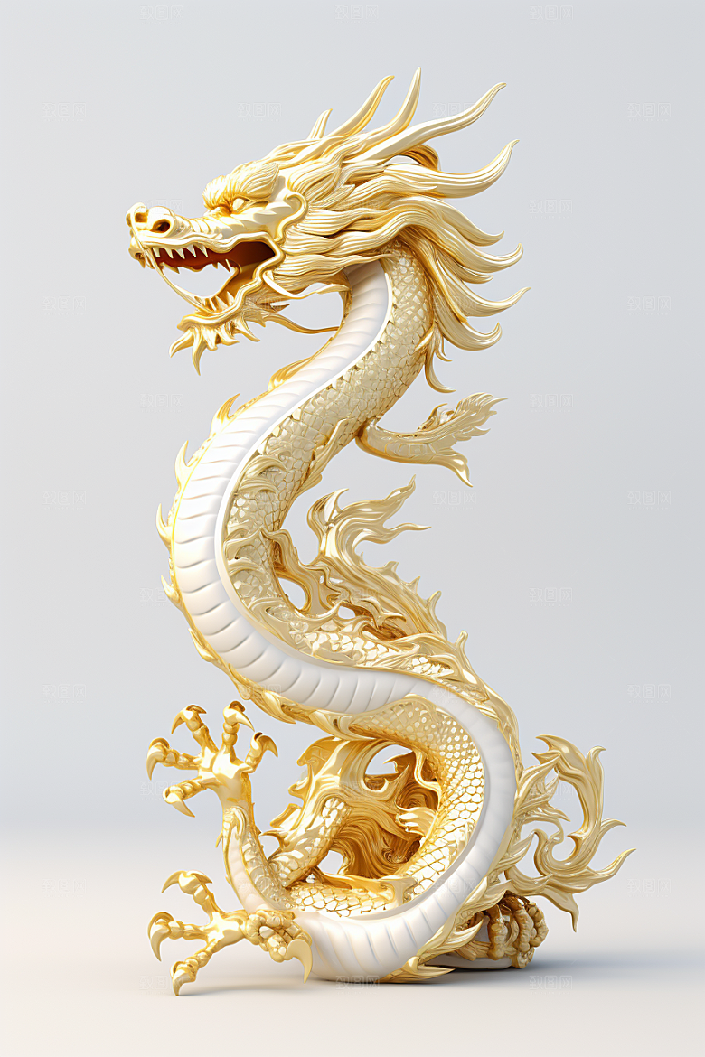 机甲金属龙春节新年效果图