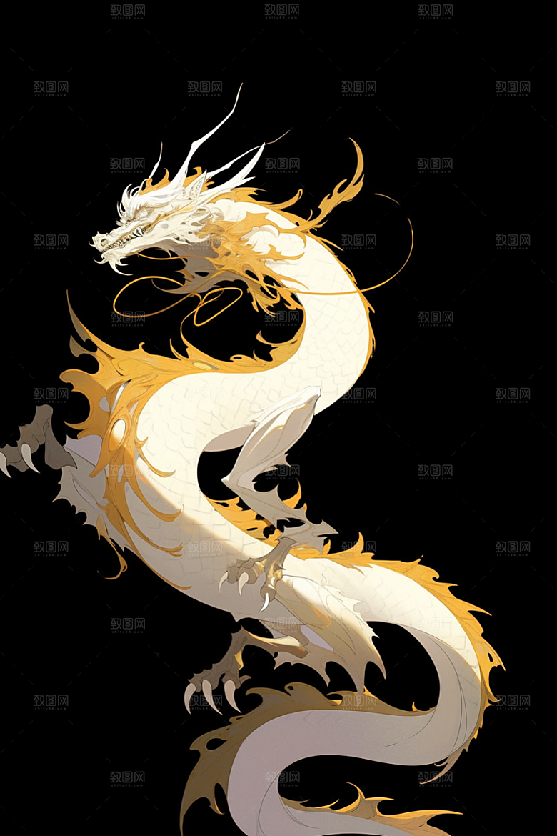 机甲金属龙新年质感效果图