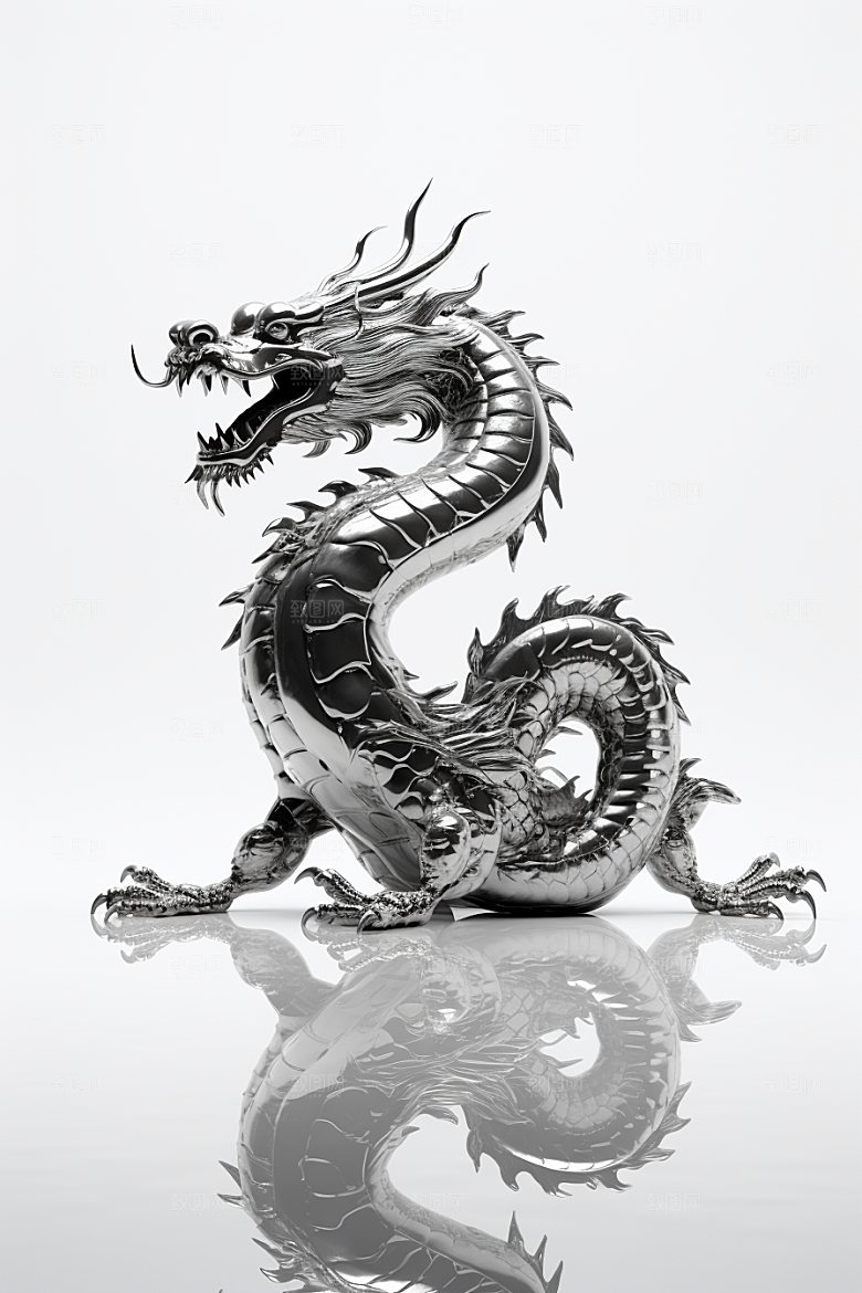 机甲金属龙3D霸气效果图