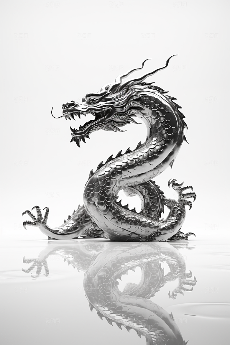 机甲金属龙春节新年效果图