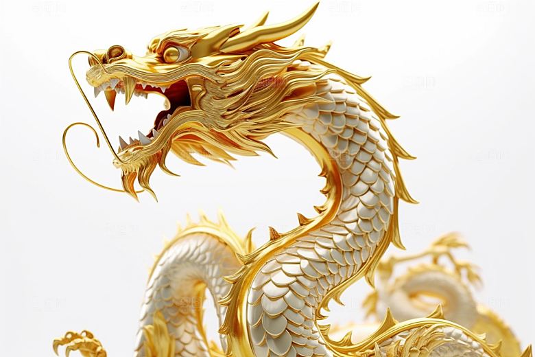 机甲金属龙立体模型效果图