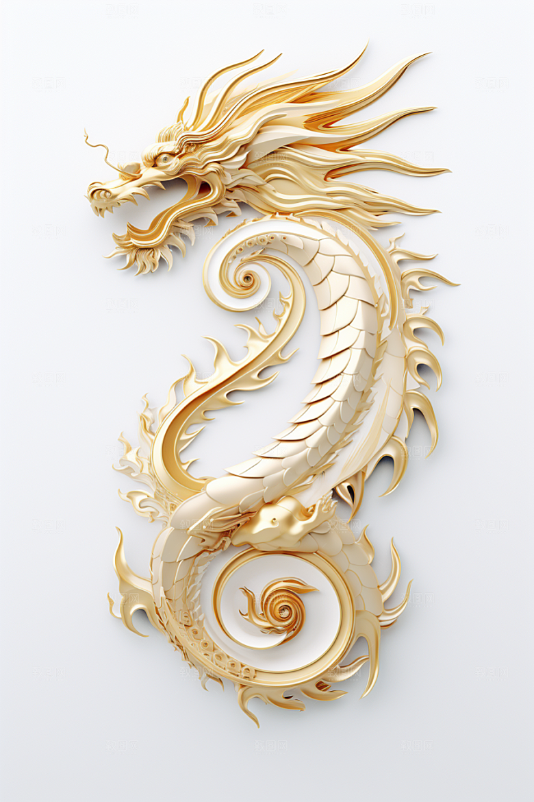 机甲金属龙模型3D效果图