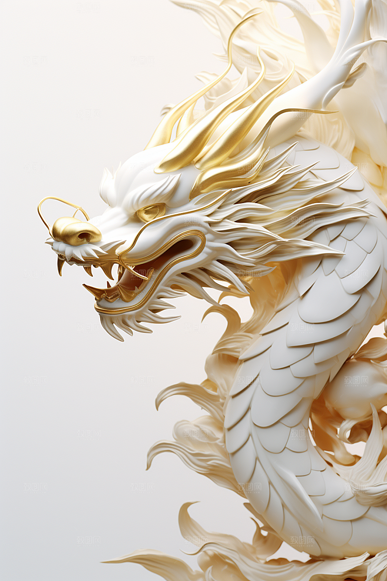 机甲金属龙机械感新年效果图