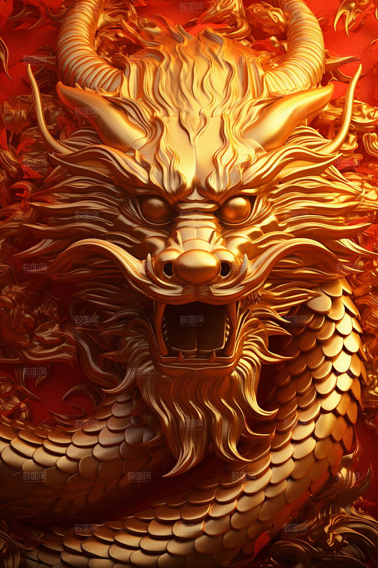 机甲金属龙龙年机械感效果图