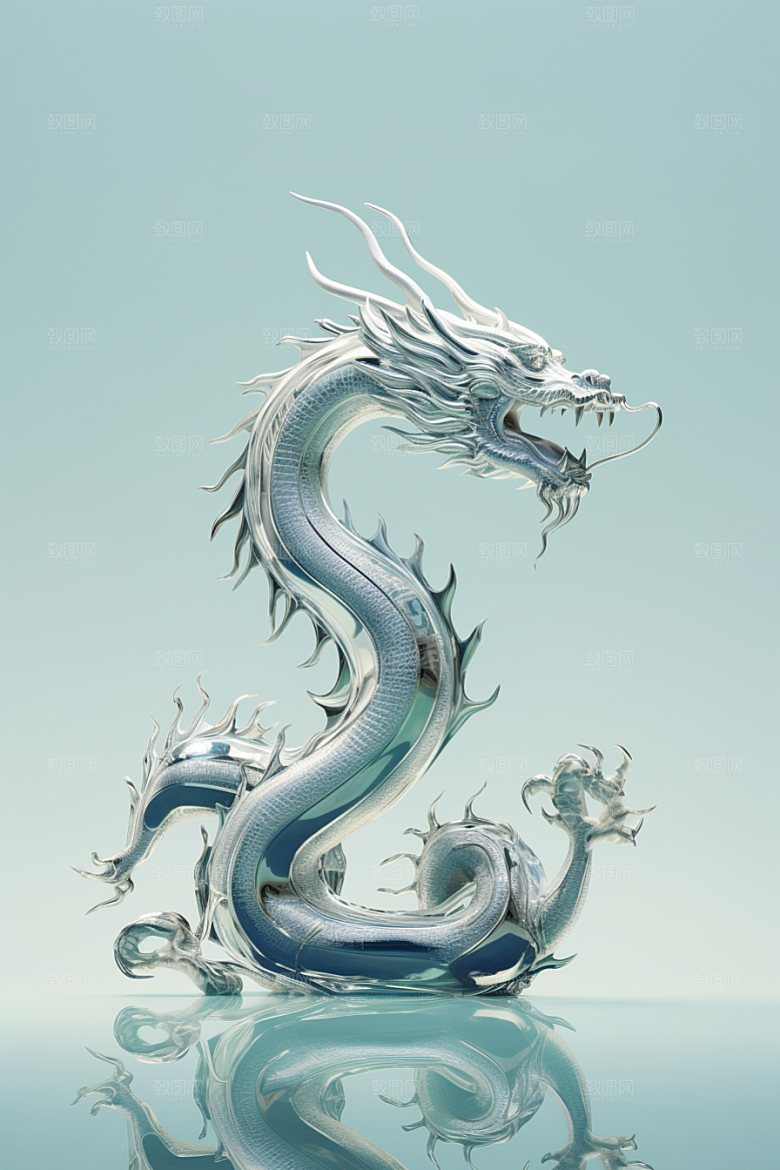 机甲金属龙机械感质感效果图