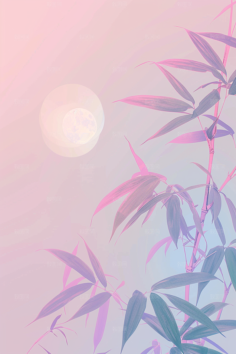 极简清新元素背景图