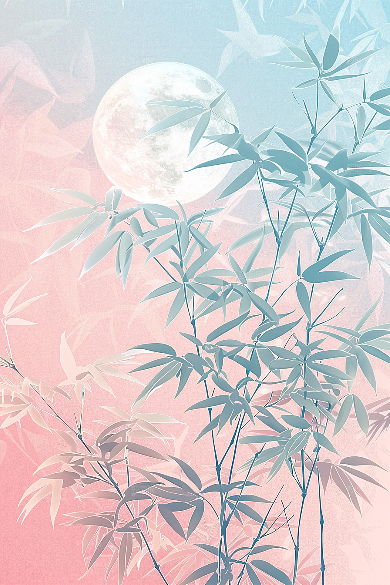 极简平面清新背景图