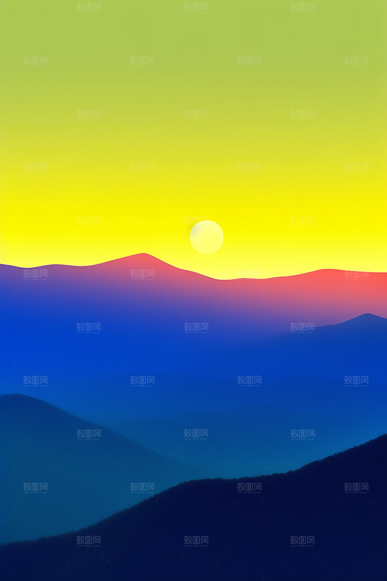 极简平面元素背景图