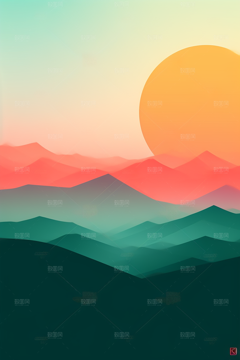 极简清新简约背景图