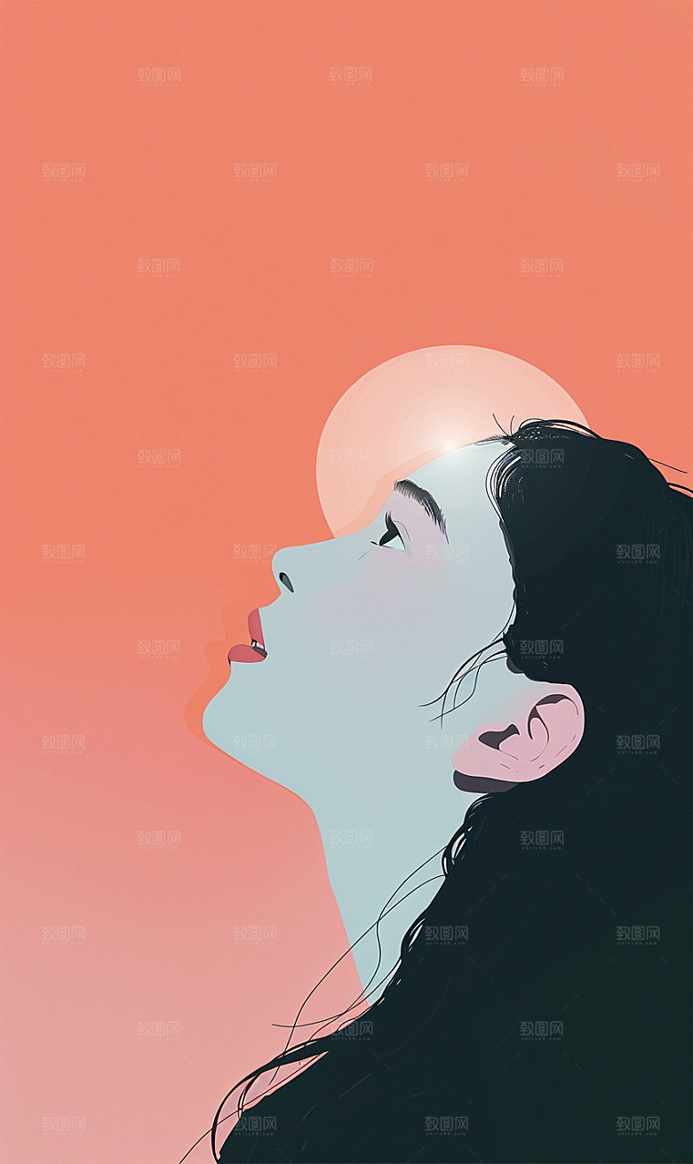 极简元素平面背景图