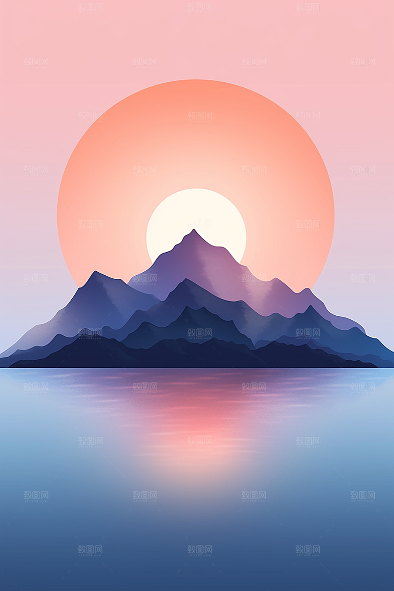 极简氛围元素背景图