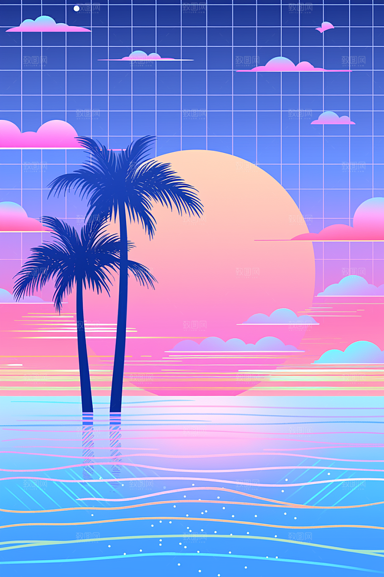 极简清新高清背景图
