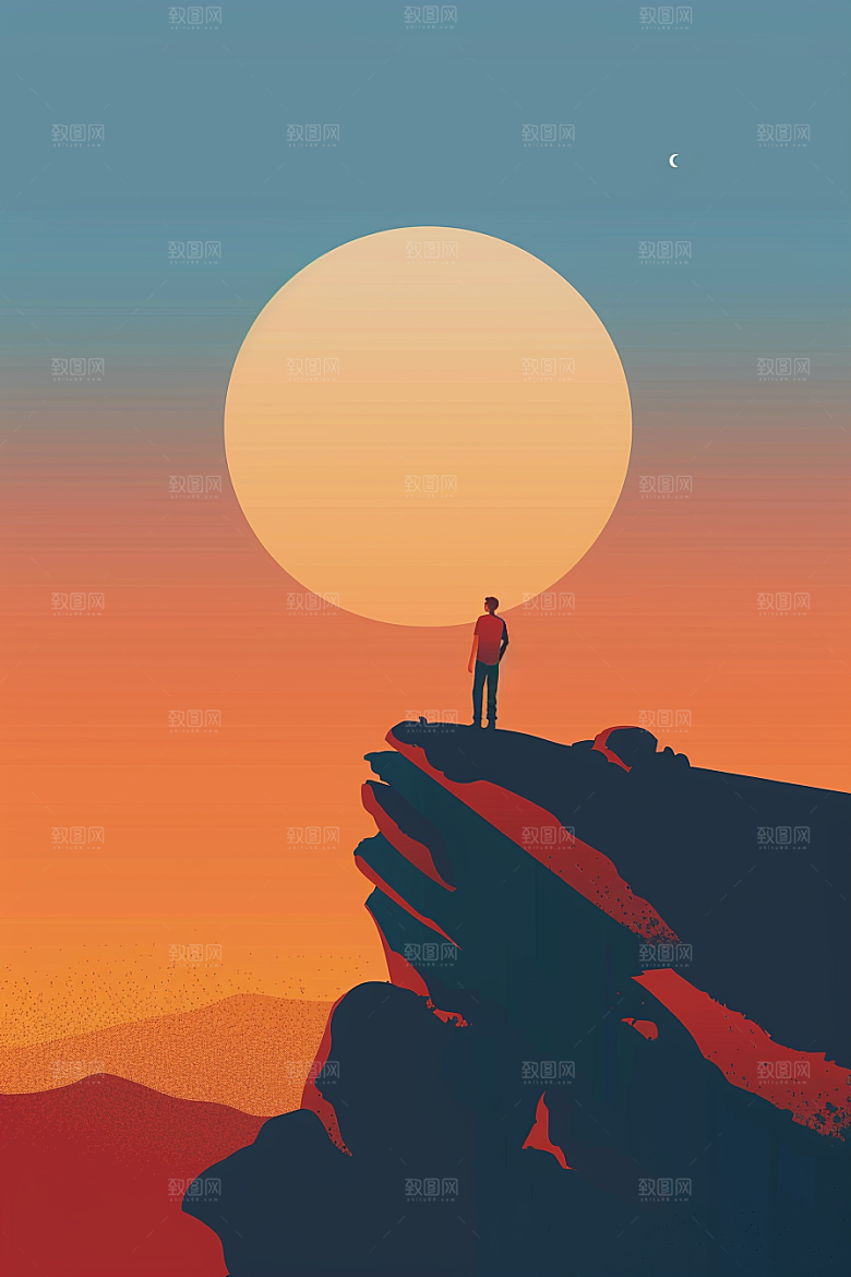 极简平面基础背景图