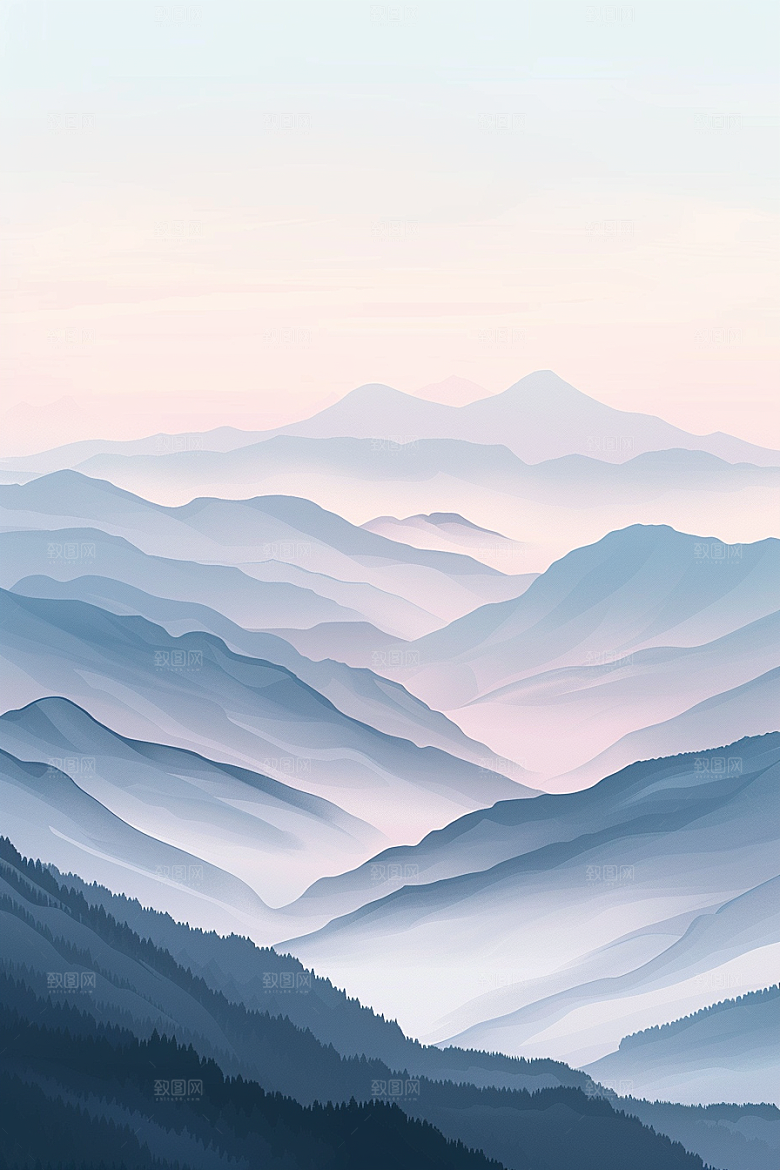 极简清新氛围背景图