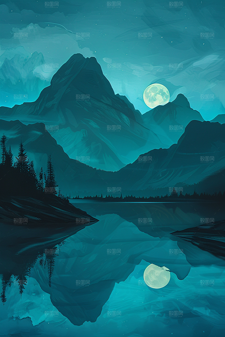 极简氛围元素背景图