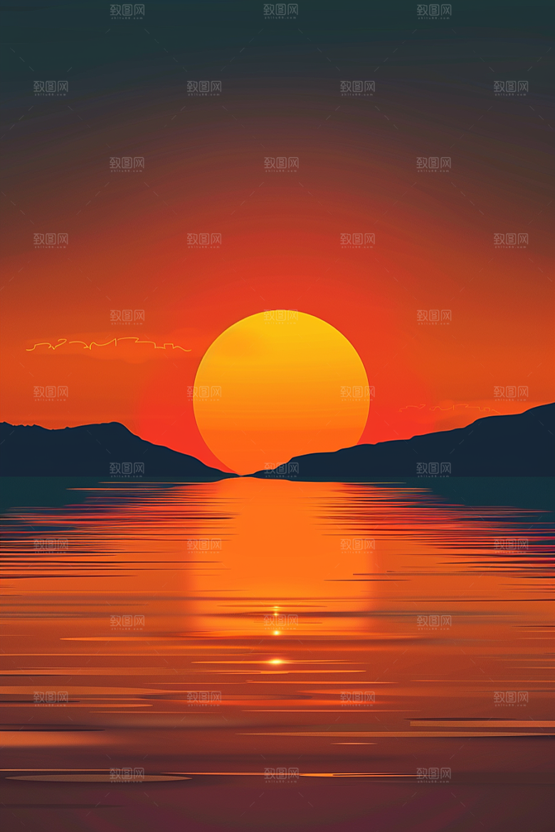 极简平面氛围背景图