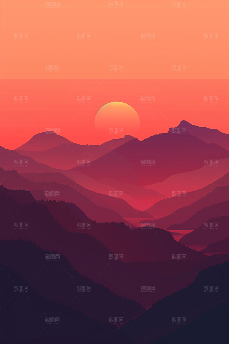 极简平面高清背景图