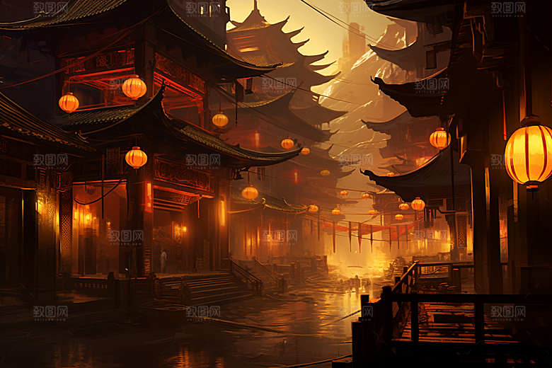 金色神话建筑高清天宫原画