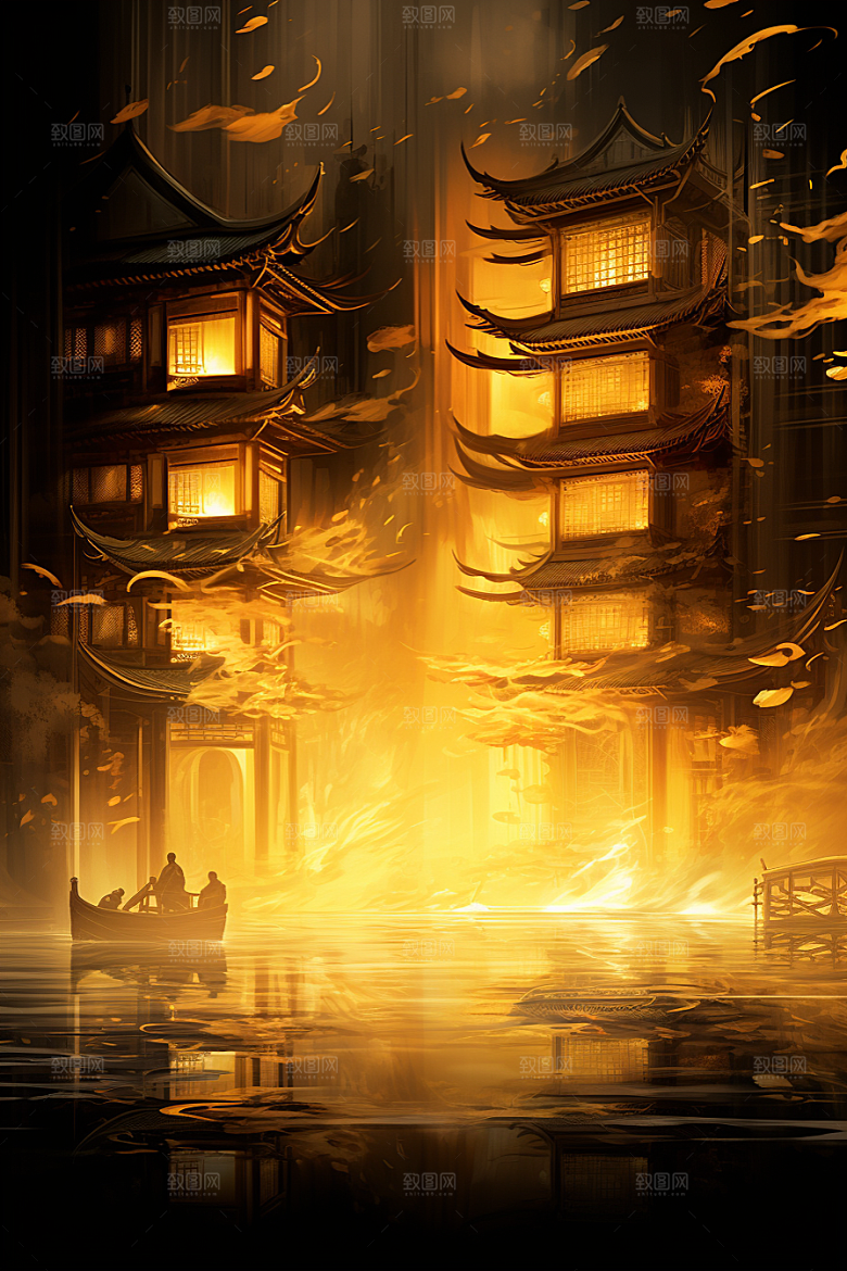 金色神话建筑天宫高清原画