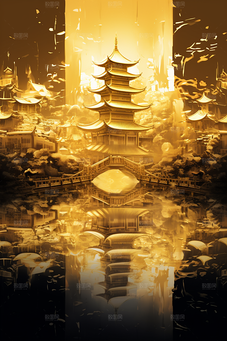 金色神话建筑游戏高清原画