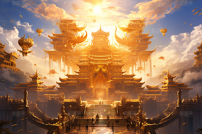 金色神话建筑天宫高清原画
