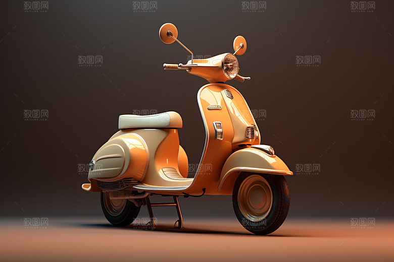 精致小摩托高清模型模型
