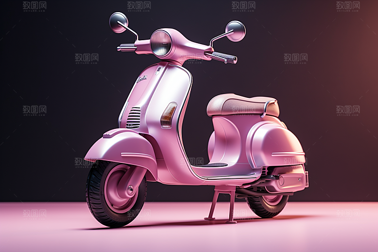 精致小摩托立体高清模型