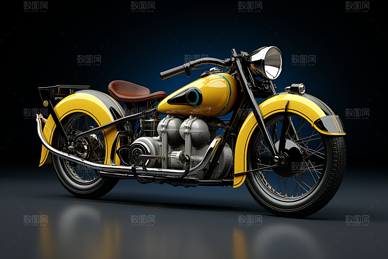 精致小摩托模型C4D模型