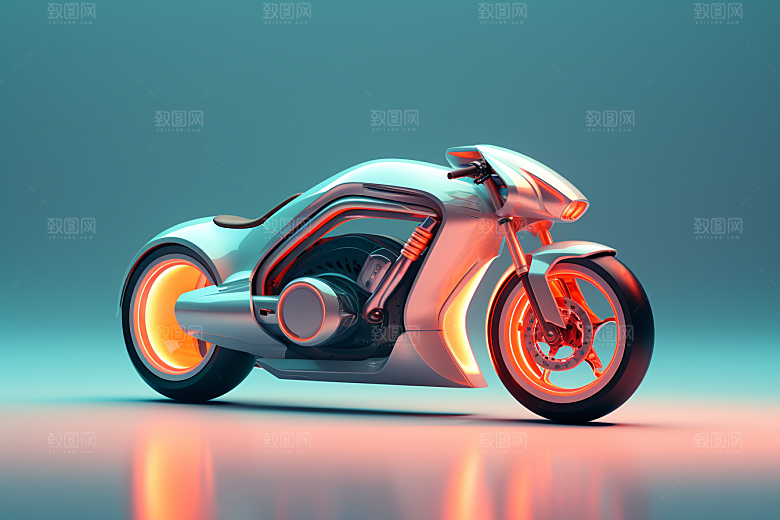 精致小摩托金属创意模型