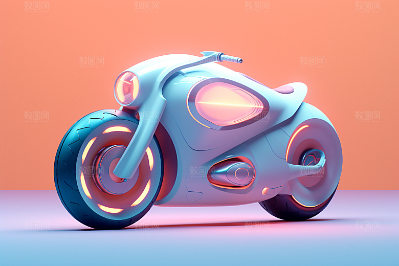 精致小摩托交通工具模型模型