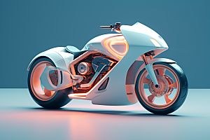 精致小摩托3D高清模型