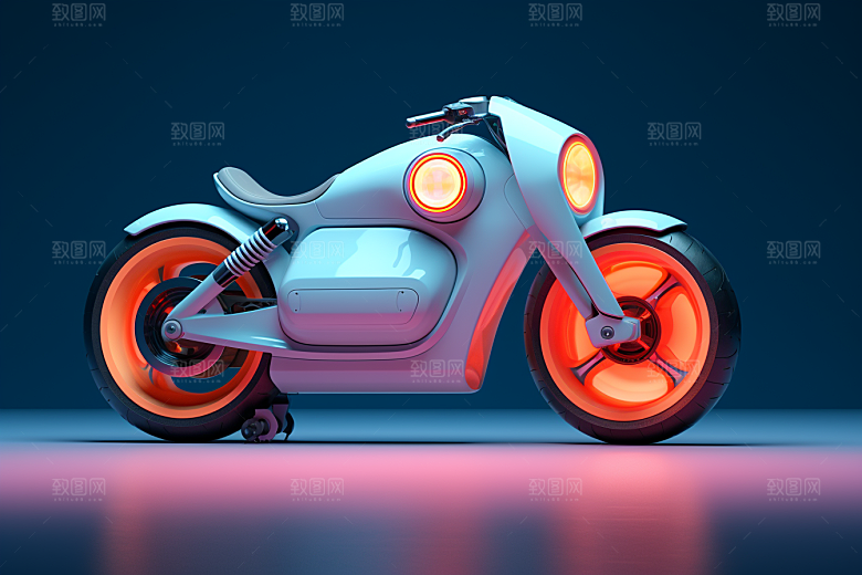 精致小摩托交通工具创意模型
