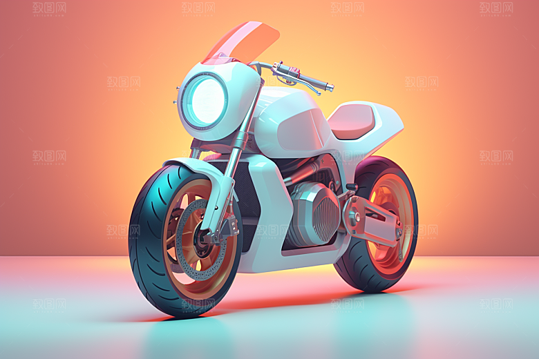精致小摩托模型金属模型