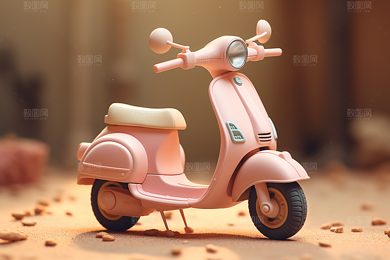 精致小摩托金属模型模型