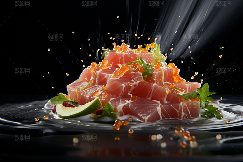 金枪鱼美食水产素材