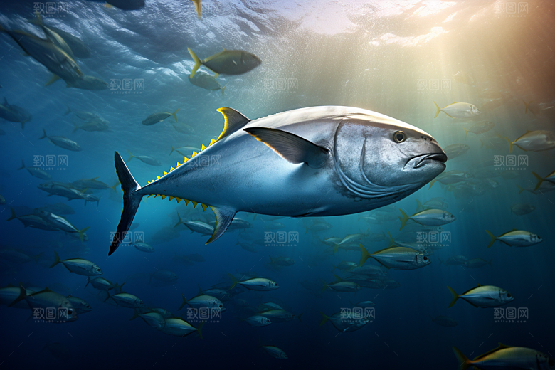 金枪鱼鱼类水族素材